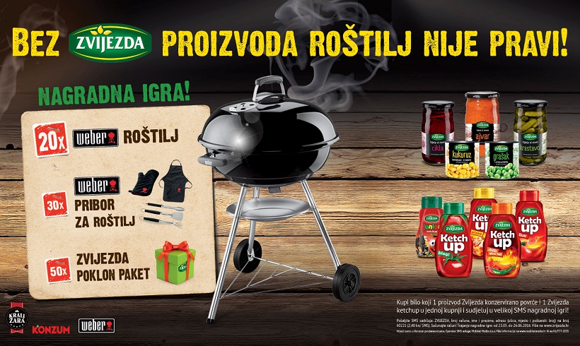 Sudjeluj u nagradnoj igri i osvoji Weber roštilj